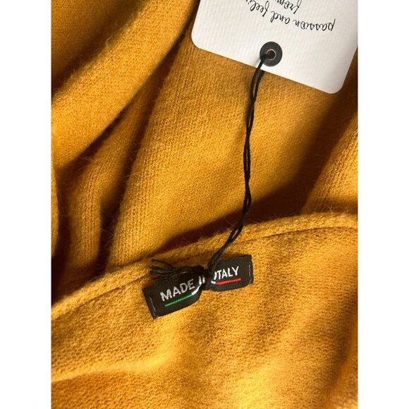 Made in Italy Women's Round Neck Long Sleeve Orange Sweater Sz M - NWT - Picture 4 of 8